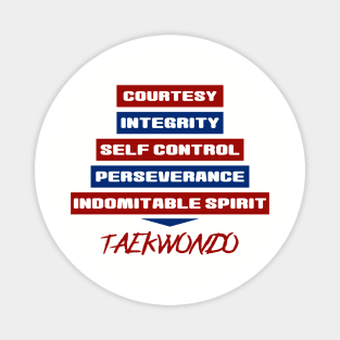 Tenets of Taekwondo Magnet